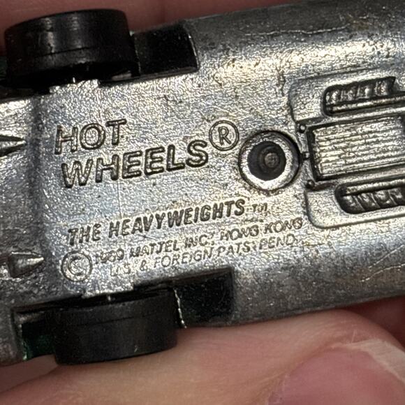 Vintage 1969 HOT WHEELS REDLINE Heavyweights Tow Truck HK Green SPECTRAFLAME - Picture 10 of 10